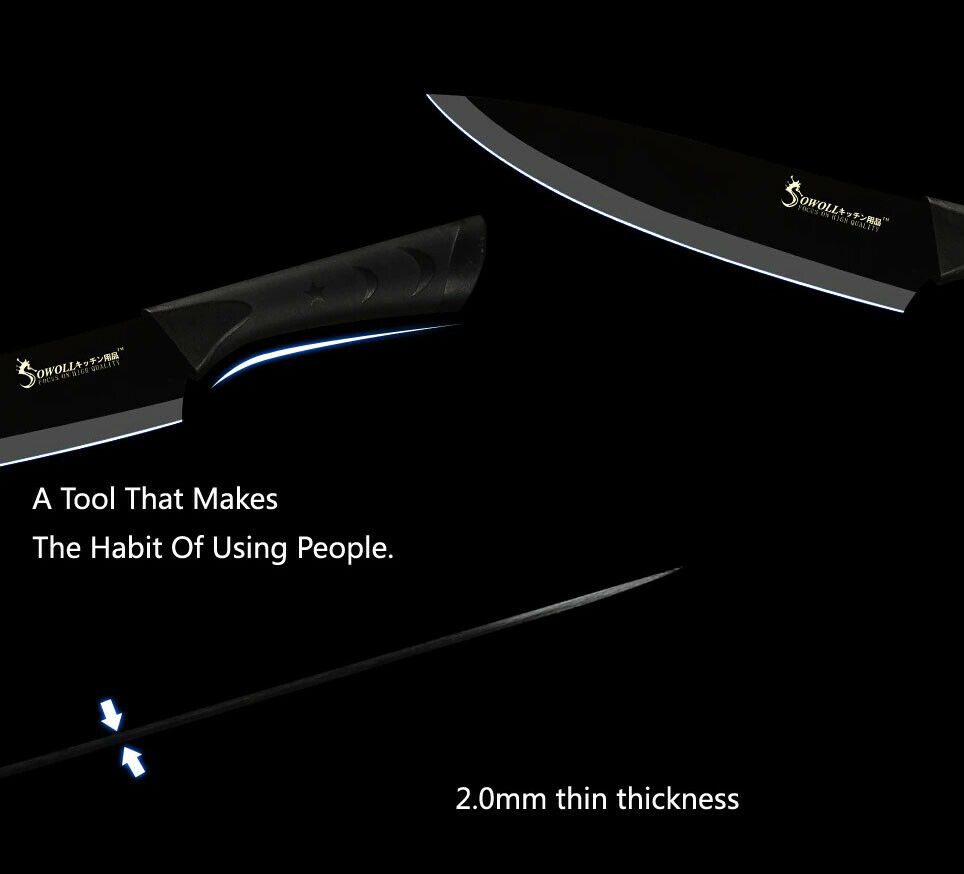 Stainless Steel Sharp Knives 6 Piece Set Meat Fish Fruit Cooking Accessories - Fresh Stock Dated December 2025