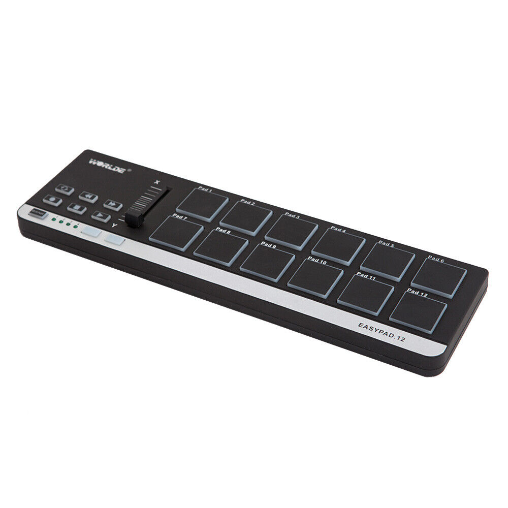 Worlde EasyPad.12 Portable Mini USB 12 Drum Pad  MIDI Controller S4V4 - Fresh Stock Dated February 2026