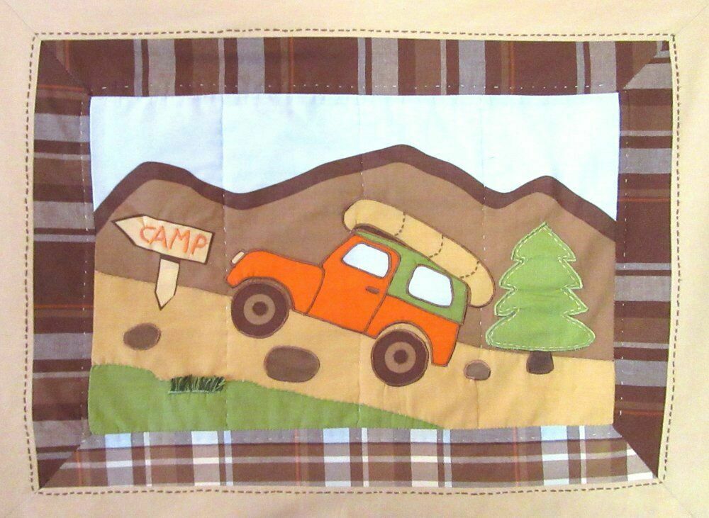 Woolrich Kids Camping Theme Quilted Standard Pillow Sham Big Bear Camp - Fresh Stock Dated December 2025
