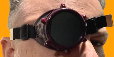 STEAMPUNK MONOCLE GOGGLE Eye Patch Glasses Elastic Strap Costume Goth Punk Toy - Fresh Stock Dated December 2025