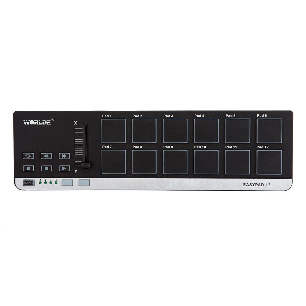 Worlde EasyPad.12 Portable Mini USB 12 Drum Pad  MIDI Controller S4V4 - Fresh Stock Dated February 2026