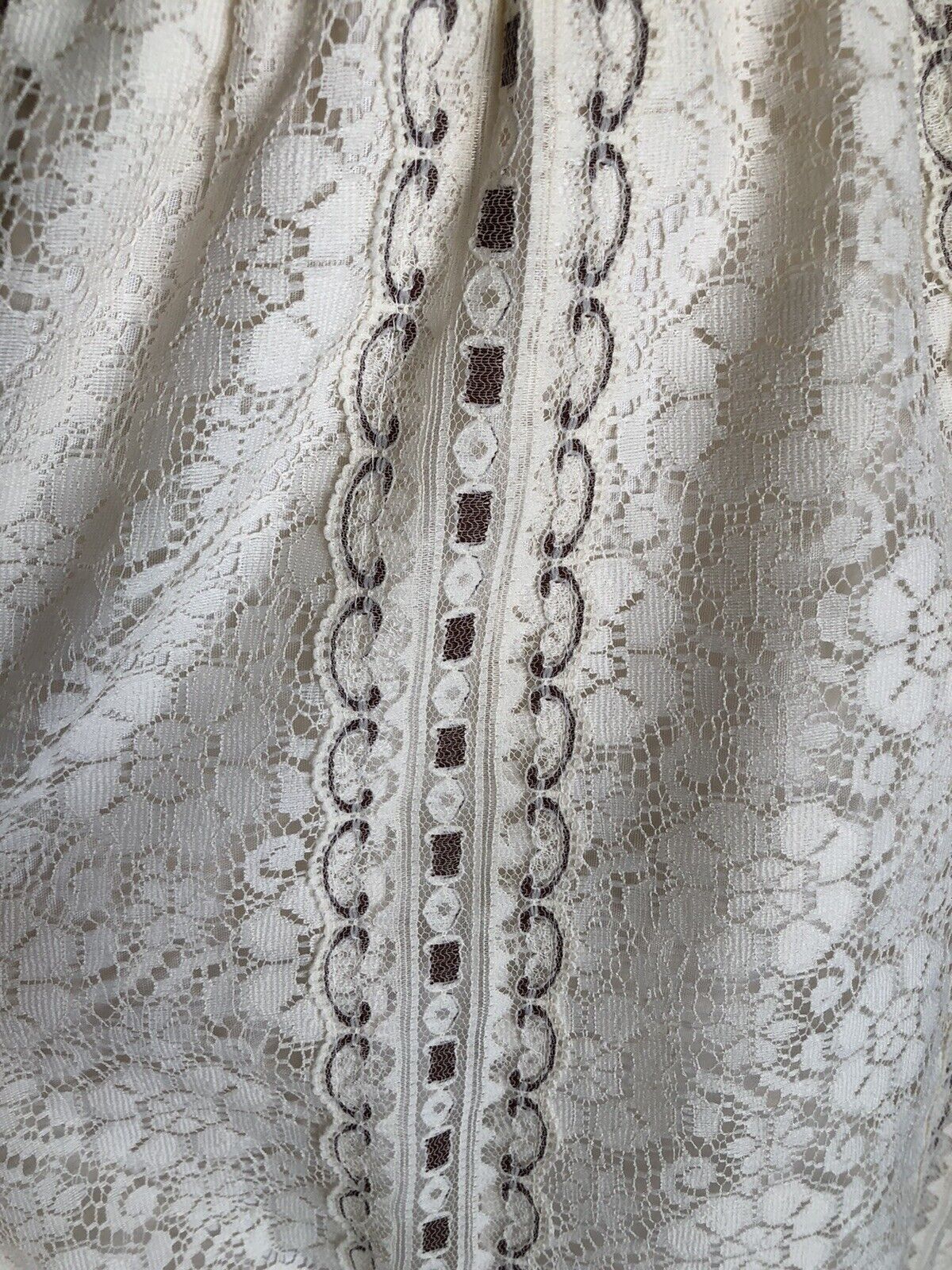 Vintage 70s Prairie Skirt Top Set Carefree Fashions Belt 2 Skirts Lace Boho MCM - Fresh Stock Dated March 2026