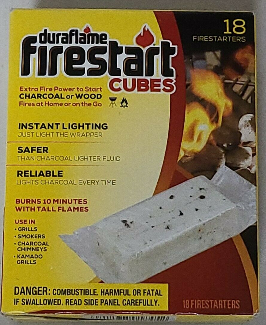 Duraflame Firestart Cubes 18 Pack Firestarters, Start Fires Fast & Easy No Mess - Fresh Stock Dated December 2025