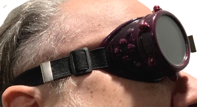 STEAMPUNK MONOCLE GOGGLE Eye Patch Glasses Elastic Strap Costume Goth Punk Toy - Fresh Stock Dated December 2025