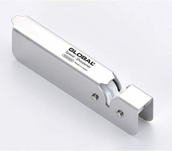 Global Japanese Chef Kinfe Santoku Petty Speed sharpener 3set GST-B46 Double-edg - Fresh Stock Dated December 2025