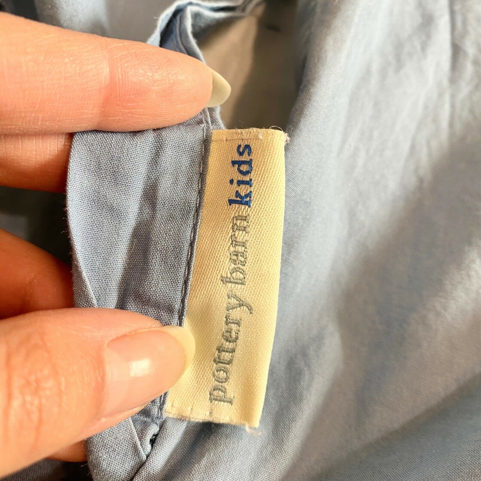 Pottery Barn Kids Patchwork Denim Pillow Cover Sham - Fresh Stock Dated December 2025