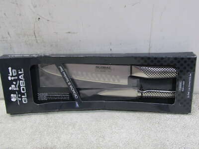 Global Cromova Stainless Steel 2 Piece Knife Set Silver G-7846 - Fresh Stock Dated December 2025