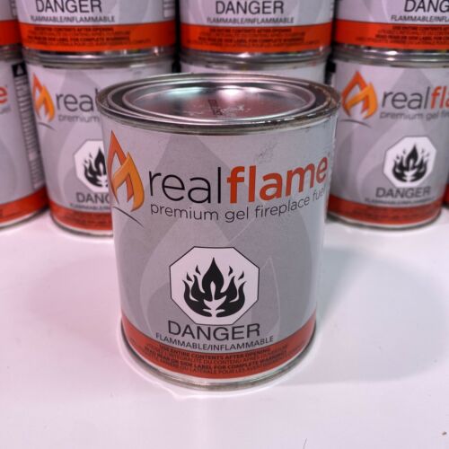 13 oz. 24 lb. Gel Fuel Cans (18-Pack) Indoor Outdoor Crackles Popping RealFlame - Fresh Stock Dated December 2025