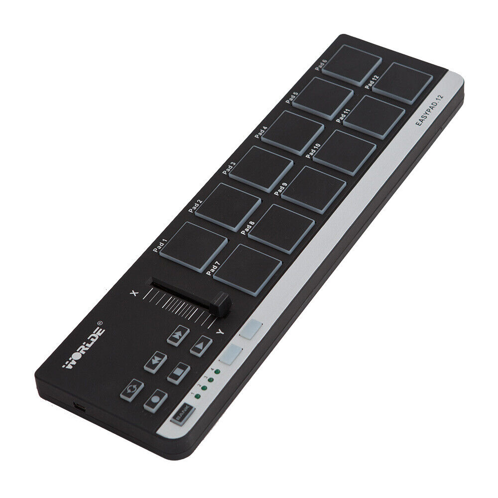 Worlde EasyPad.12 Portable Mini USB 12 Drum Pad  MIDI Controller S4V4 - Fresh Stock Dated February 2026