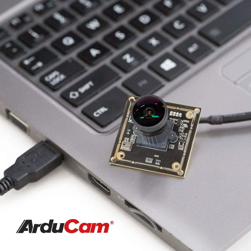 Arducam 1080P Low Light WDR Ultra Wide Angle USB Camera 160°(D), Fisheye Lens - Fresh Stock Dated February 2026