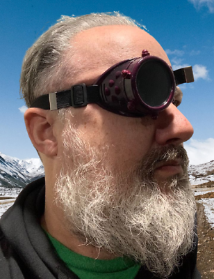 STEAMPUNK MONOCLE GOGGLE Eye Patch Glasses Elastic Strap Costume Goth Punk Toy - Fresh Stock Dated December 2025