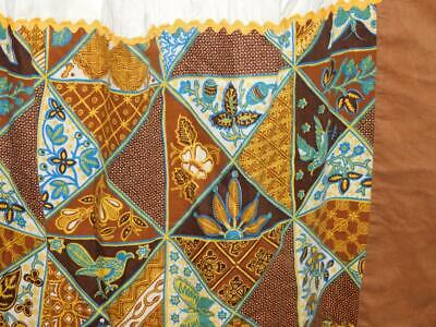 Vintage 70s Mr B XS S Brown Orange Blue Maxi Skirt Prairie Boho High Waist Long - Fresh Stock Dated February 2026