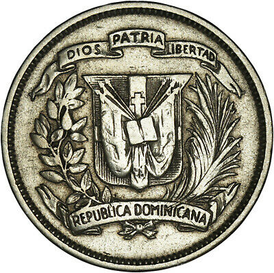 Dominican Republic: 25 Centavos silver 1951 - VF - Fresh Stock Dated February 2026