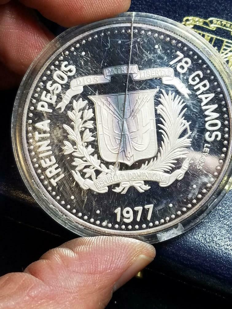 1977 Dominican Republic 30 Pesos 30th Anniversary - Fresh Stock Dated December 2025