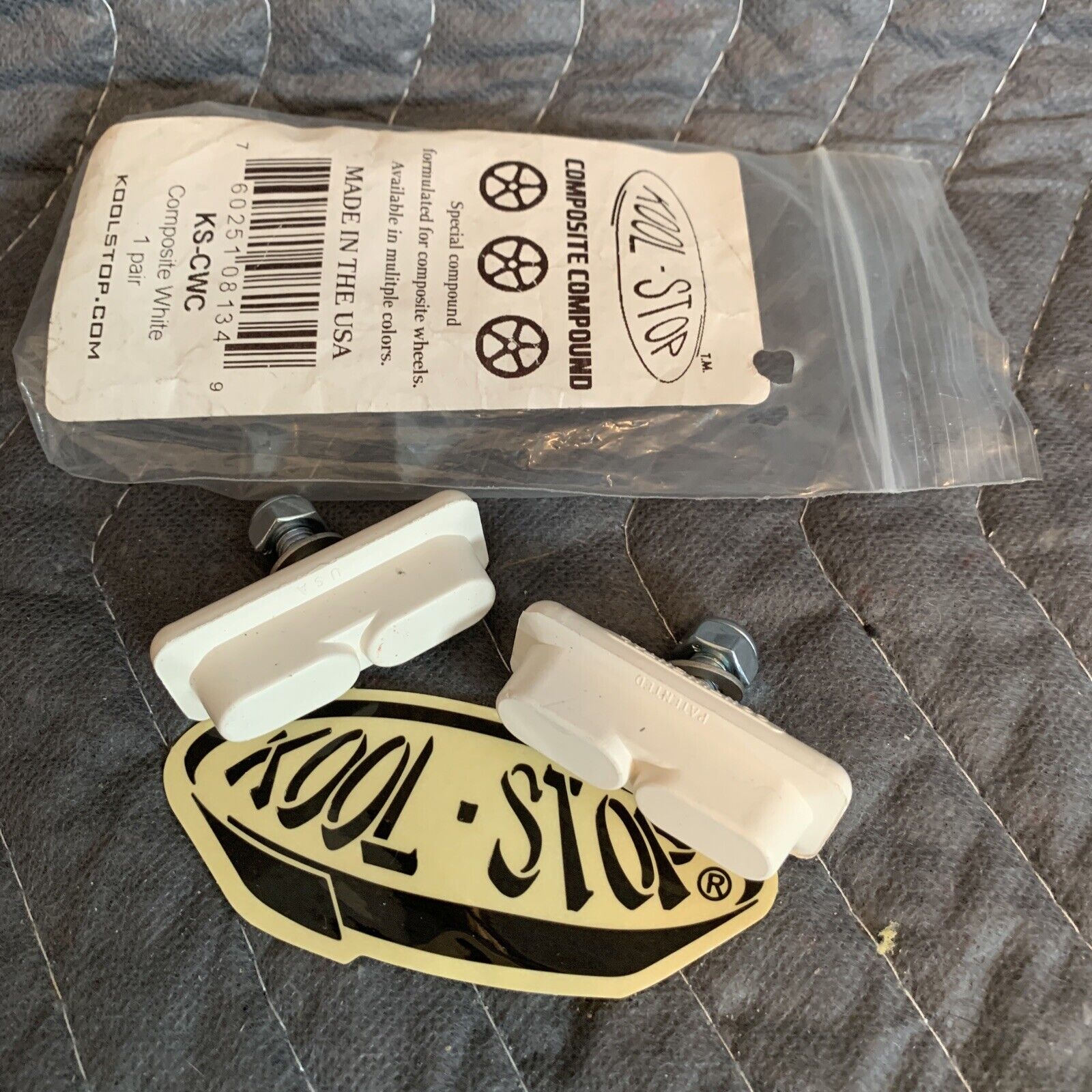 KOOL STOP COMPOSITE COMPOUND BRAKE PADS White SKYWAY - Fresh Stock Dated February 2026