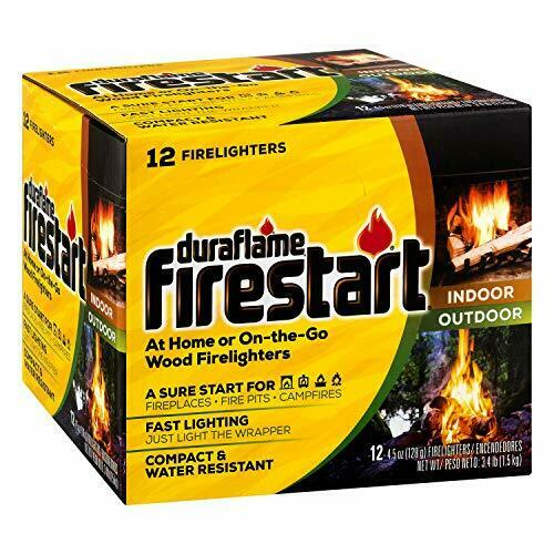 Firestart Indoor/Outdoor Firelighters, 12 pack , Yellow - Fresh Stock Dated December 2025