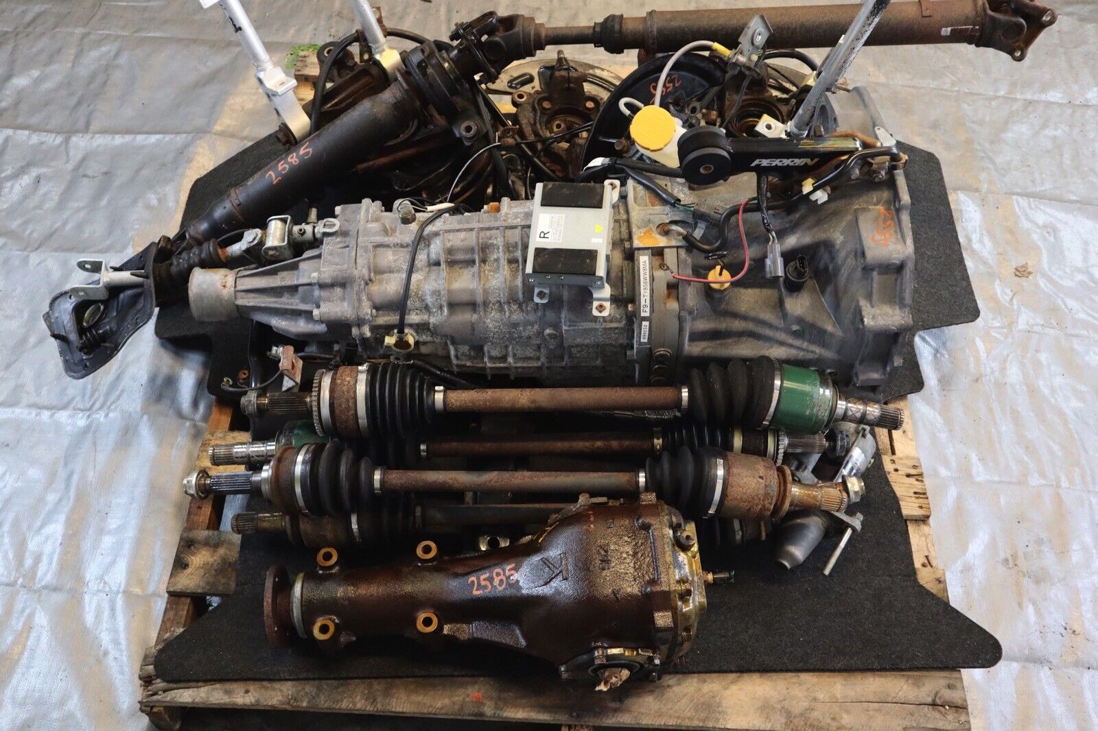 2007 SUBARU WRX STI EJ257 OEM 6SPD TRANSMISSION SWAP F9-TY856WW8MA 116,212 MILES - Fresh Stock Dated February 2026