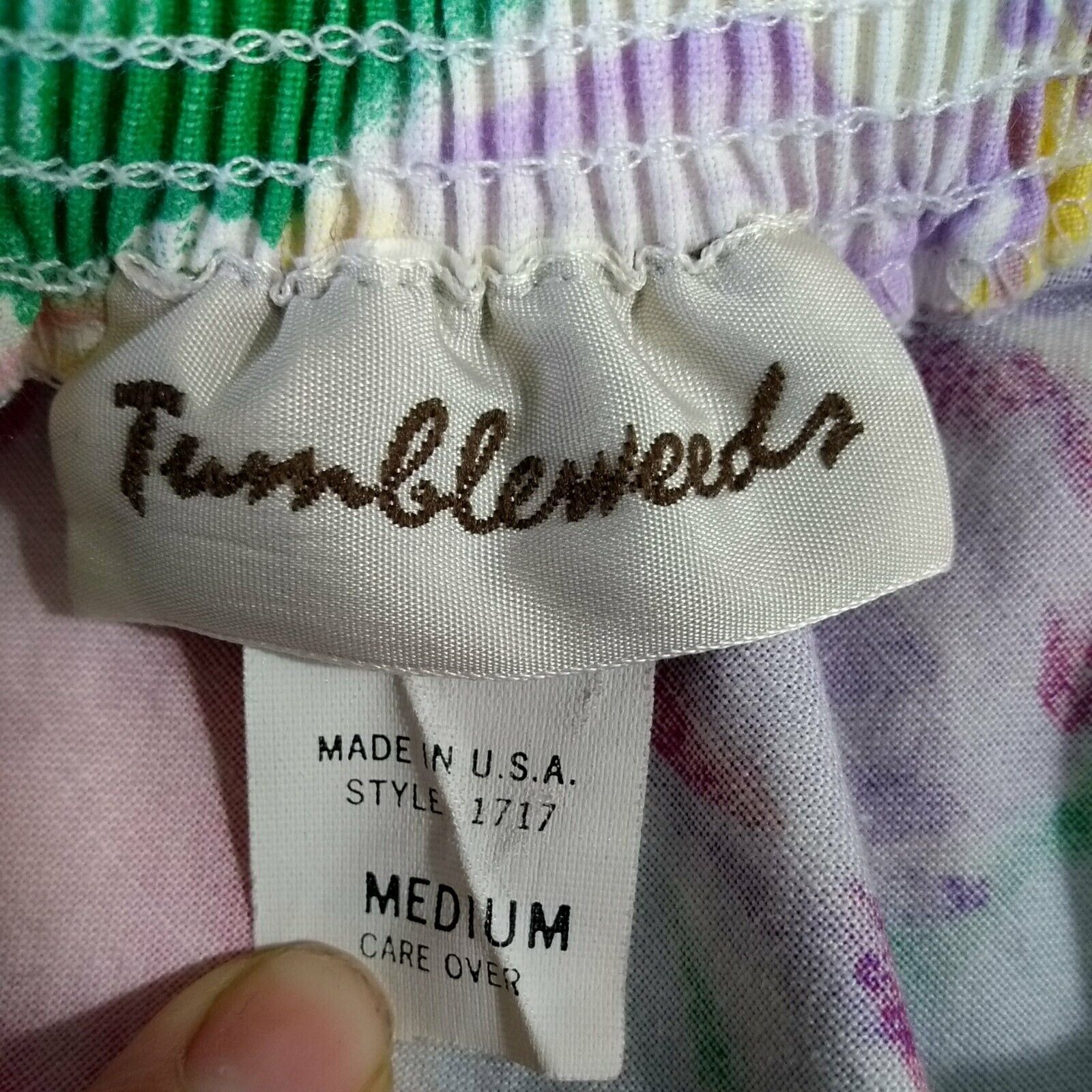 Vintage Tumbleweeds Skirt White Bright Floral Women's Med A-Line Pockets Midi - Fresh Stock Dated March 2026