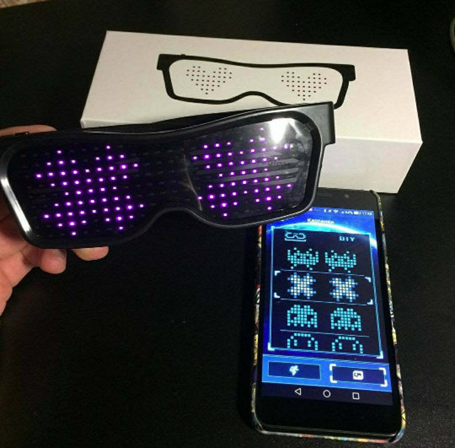 Programmable LED Glow Glasses - Fresh Stock Dated February 2026