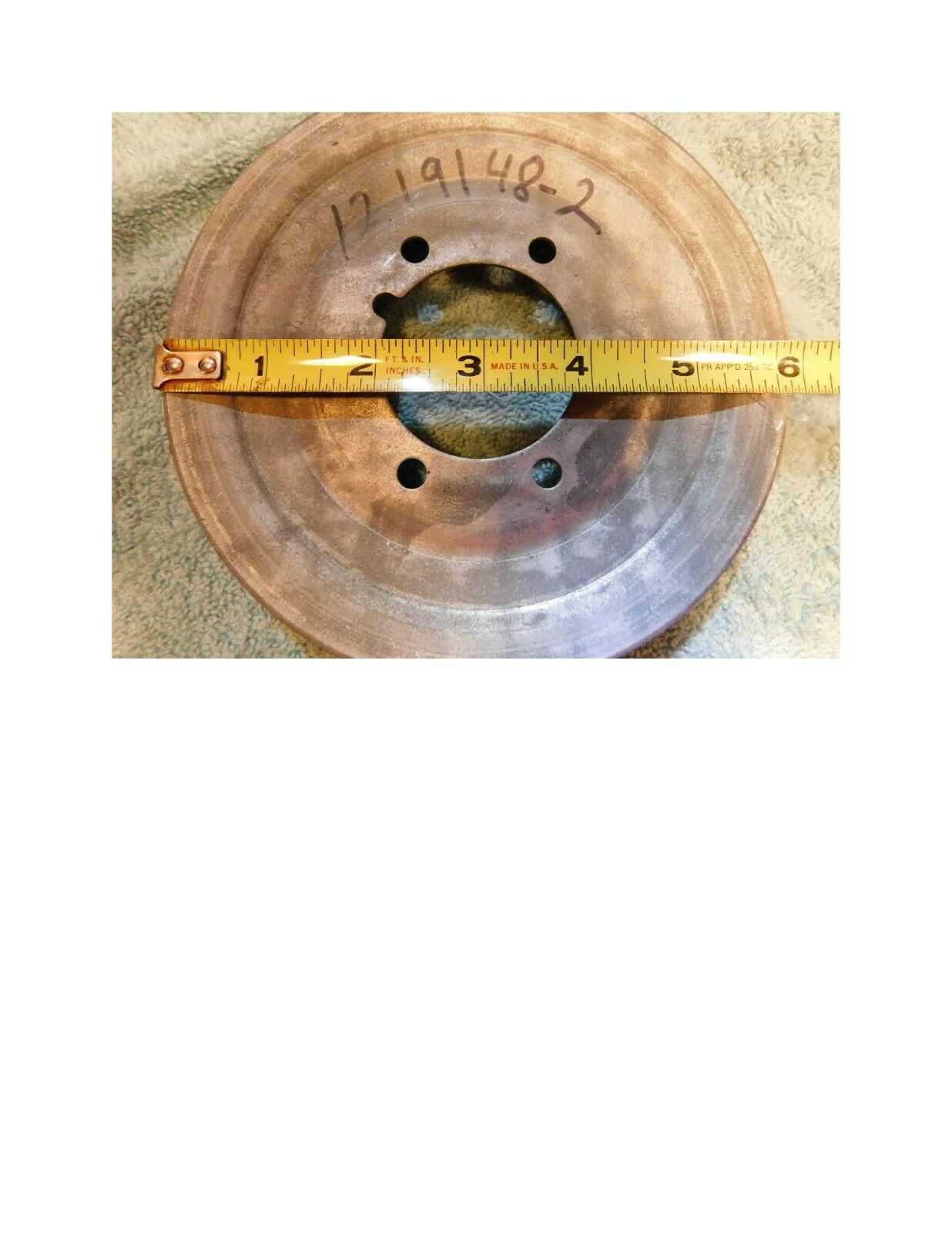 VOLVO PENTA 1219148 Pulley 1219148-2 AQ-120B AQ-140A MINOR SURFACE RUST - FAST! - Fresh Stock Dated February 2026