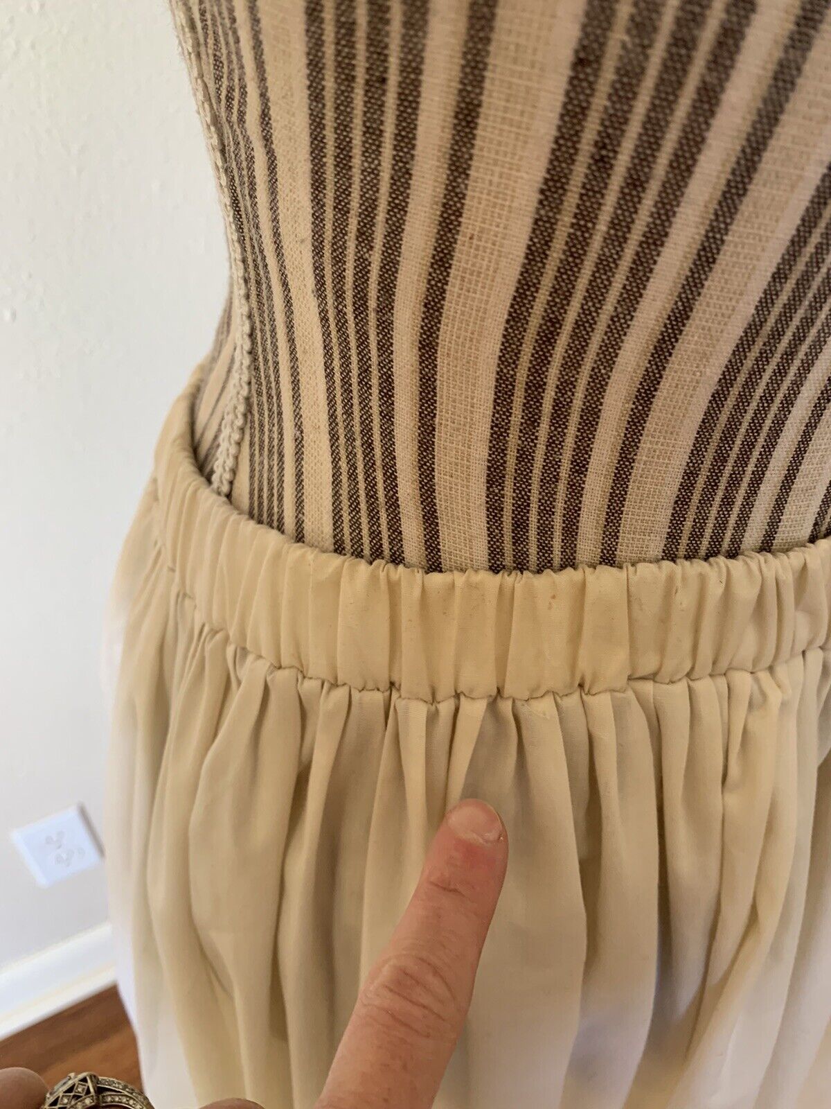 Vintage 80s Quilt Skirt Cottage core Womans L - Fresh Stock Dated March 2026