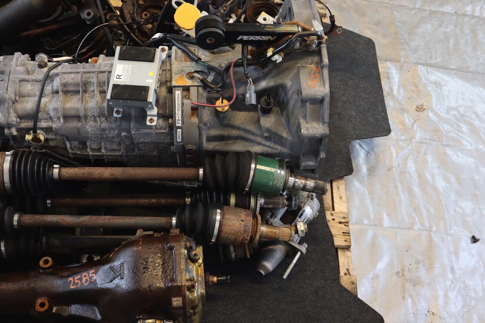 2007 SUBARU WRX STI EJ257 OEM 6SPD TRANSMISSION SWAP F9-TY856WW8MA 116,212 MILES - Fresh Stock Dated February 2026