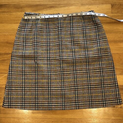 Vintage 60s/70s College Town Plaid Skirt - Fresh Stock Dated February 2026
