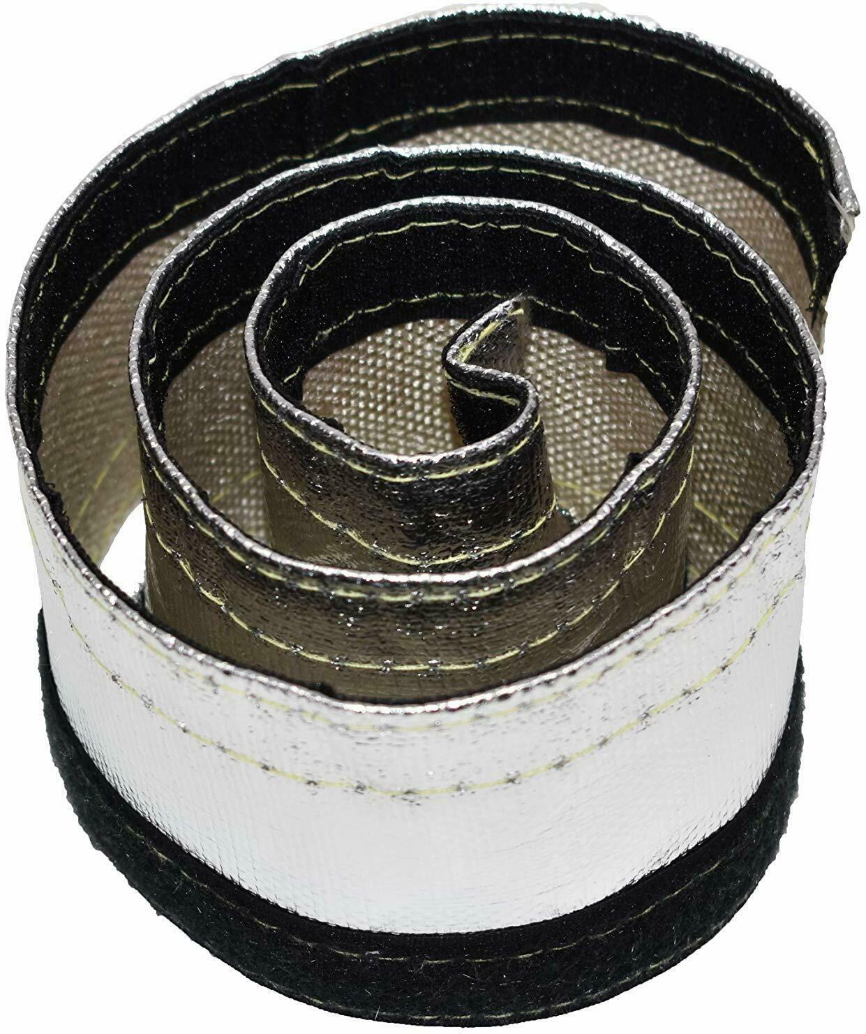 Heat Shroud Aluminized Sleeving with Hook and Loop Closure 1/2