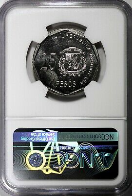 DOMINICAN REPUBLIC 2010 25 Pesos NGC MS65 Gregorio Luperón KM# 107 (019) - Fresh Stock Dated February 2026