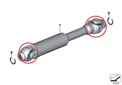 NEW BMW R1200GS Driveshaft Joint 26117665803, 26117706394 !EMS to the US! - Fresh Stock Dated February 2026
