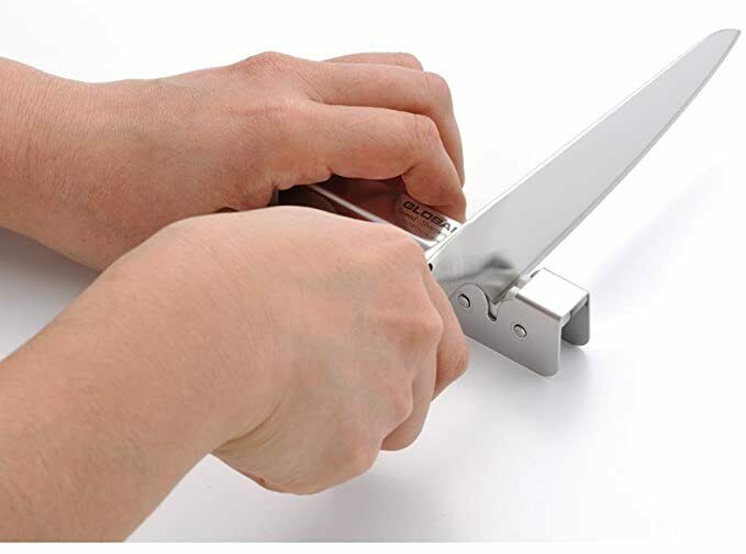 Global Japanese Chef Kinfe Santoku Petty Speed sharpener 3set GST-B46 Double-edg - Fresh Stock Dated December 2025