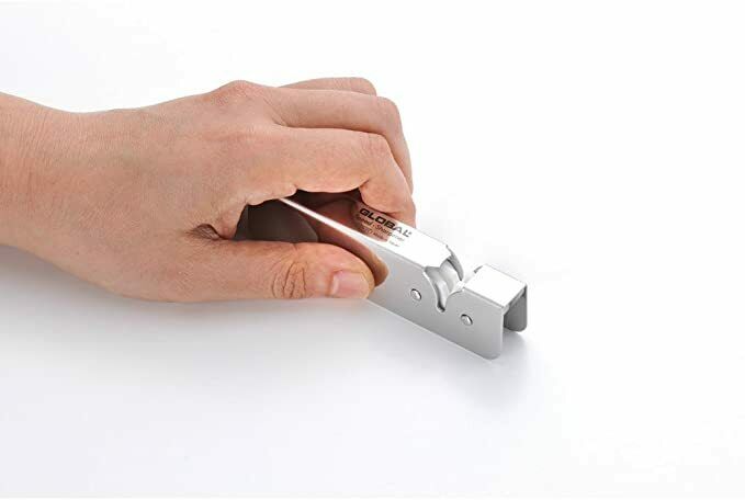 Global Japanese Chef Kinfe Santoku Petty Speed sharpener 3set GST-B46 Double-edg - Fresh Stock Dated December 2025