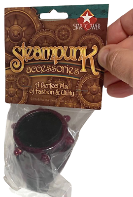 STEAMPUNK MONOCLE GOGGLE Eye Patch Glasses Elastic Strap Costume Goth Punk Toy - Fresh Stock Dated December 2025