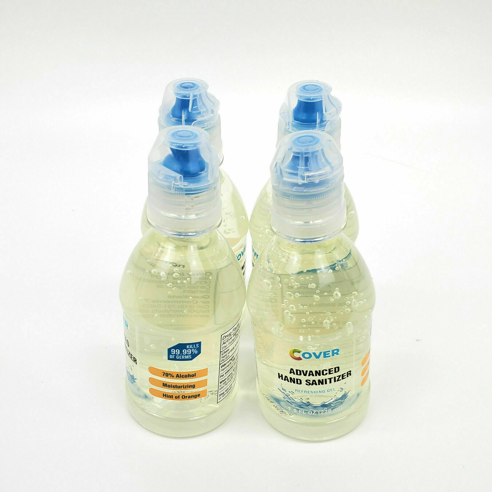 4 Bottles of Advanced Hand Sanitizer Antimicrobial 70% Alcohol 7.8 OZ Bottle - Fresh Stock Dated February 2026