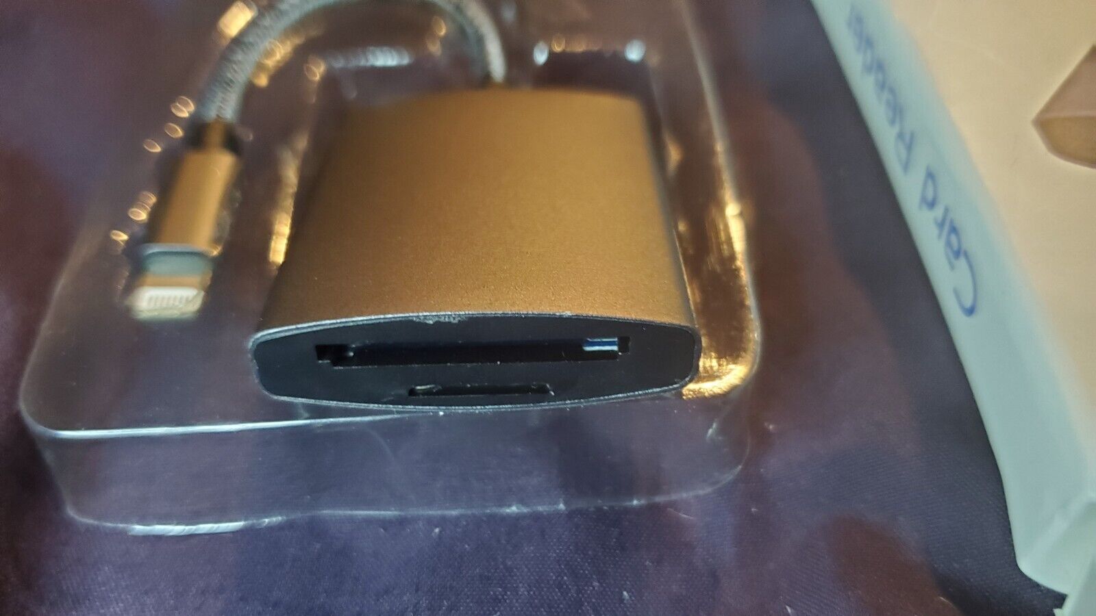 SD Card Camera Reader Adapter For Apple iPhone, lighting connection New open box - Fresh Stock Dated February 2026