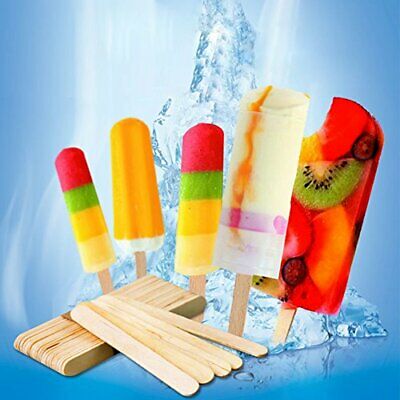 200 Pcs Craft Sticks Popsicle Sticks Ice Cream Sticks 200 Pcs, Popsicle Sticks - Fresh Stock Dated February 2026