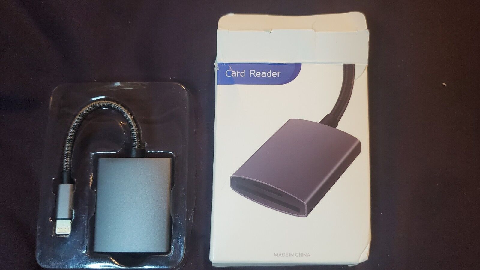 SD Card Camera Reader Adapter For Apple iPhone, lighting connection New open box - Fresh Stock Dated February 2026