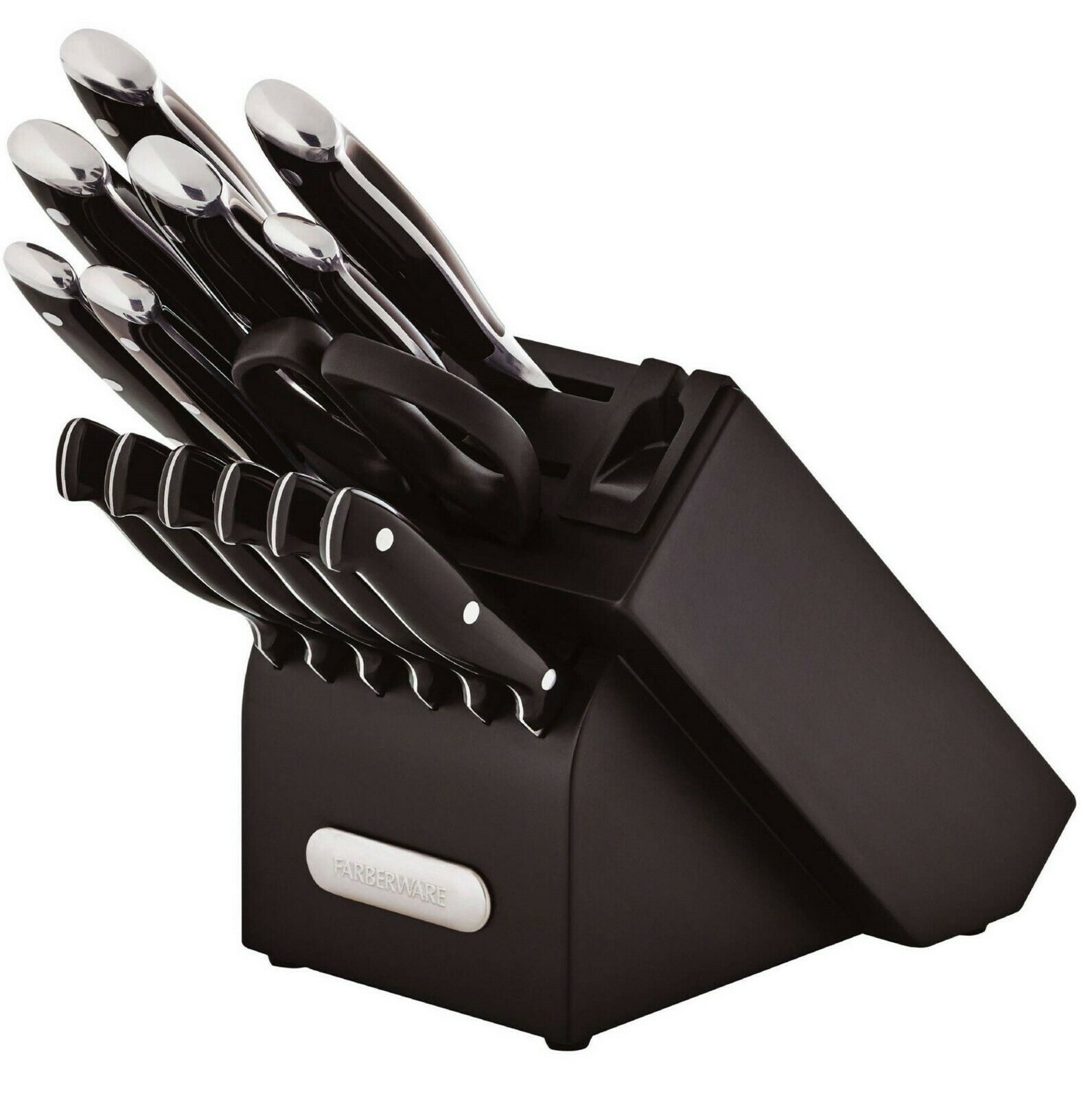 Professional 15-pcs Forged Triple Riveted Knife Block Carbon Stainless Steel - Fresh Stock Dated December 2025