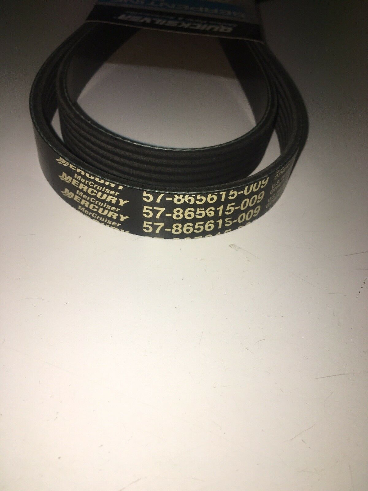 NEW BOAT MERCURY QUICKSILVER 57-865615Q09 865615Q09  865615-009 SERPENTINE BELT - Fresh Stock Dated February 2026