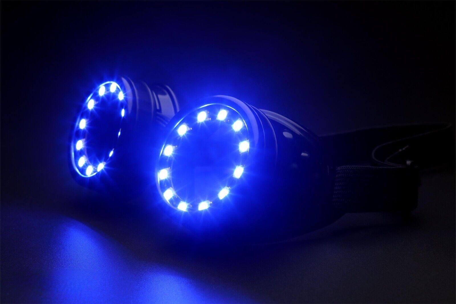 Party Remote Control Full Color LED Glasses Stage Goggles Light up DJ Nightclub - Fresh Stock Dated February 2026