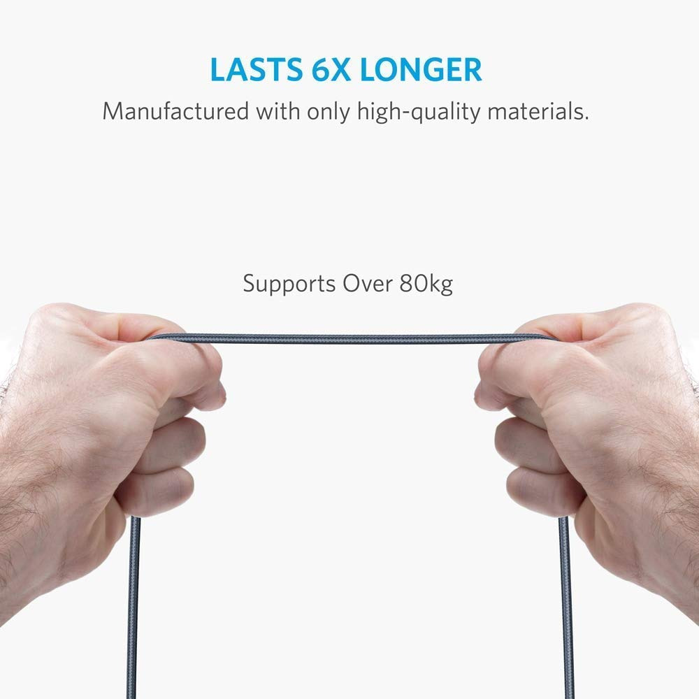 Anker USB C Cable, PowerLine+ USB-C to 3.0 cable (3ft), High 3ft, Black - Fresh Stock Dated February 2026