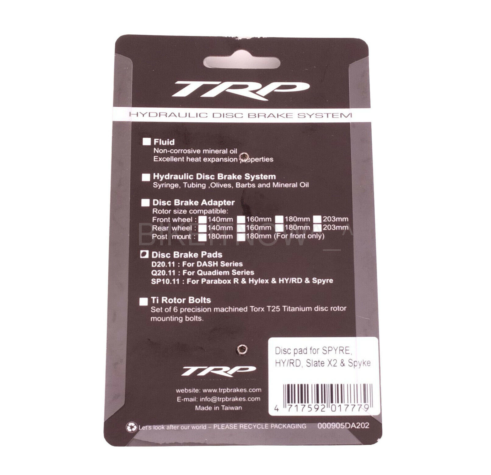 2Pair x TRP Disc Brake Pads for Hylex Hylex RS and HD-T190 Flat-Mount Calipers - Fresh Stock Dated February 2026