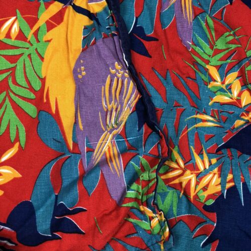 Vintage Womens Multicolored Parrot Bird Tropical Novelty Wrap Skirt - Fresh Stock Dated December 2025