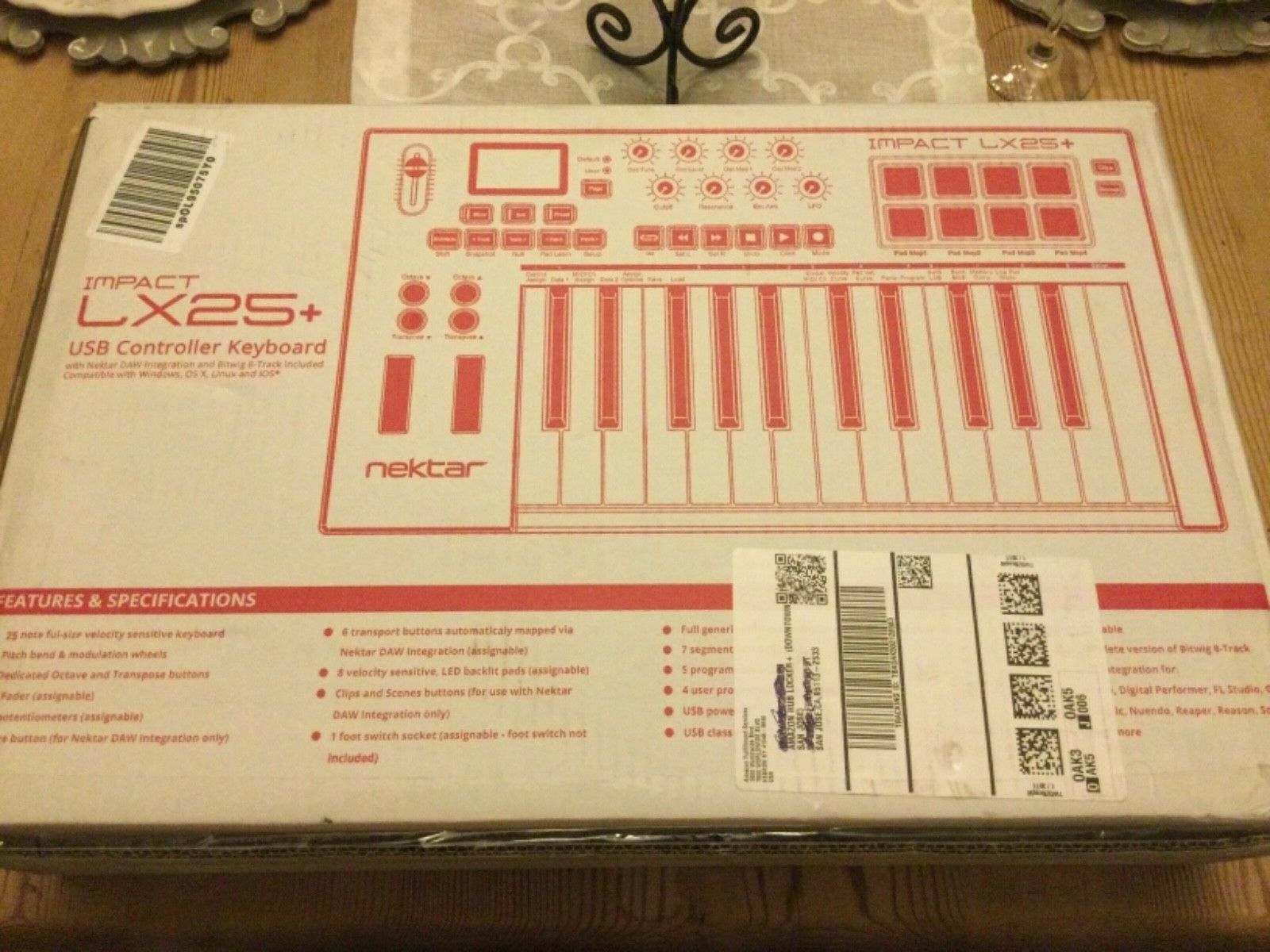 Nektar Midi Controller (IMPACT LX25+) Brand New.  Great MIDI Controller - Fresh Stock Dated February 2026