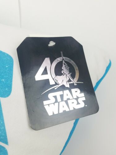 Blue / White Star Wars Graphic Pillow 40th Anniversary Luke & Leia 15