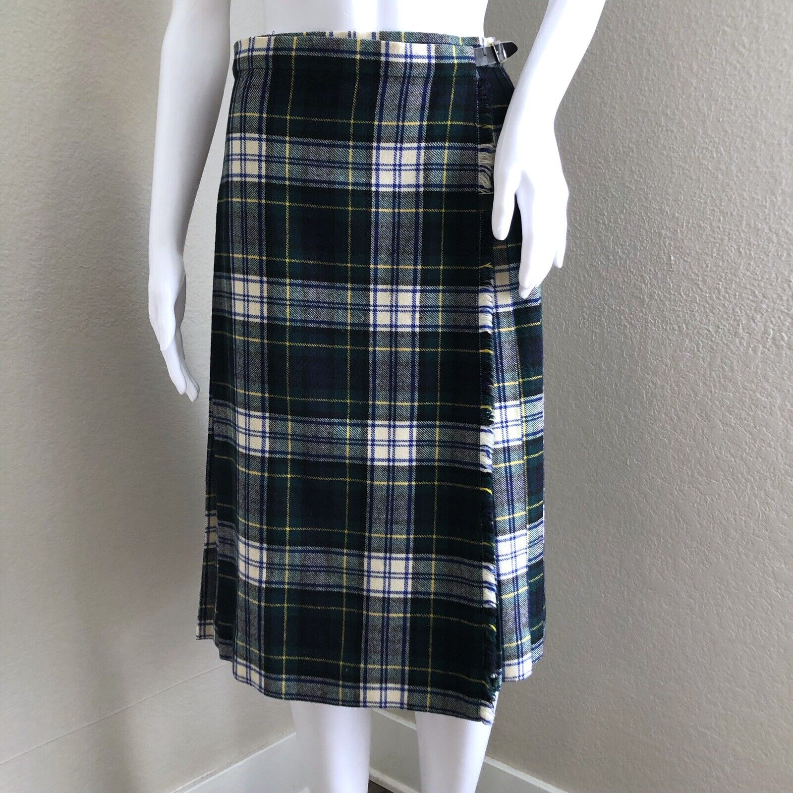 Vintage Glenisla Classics Wrap Skirt Size Small Gordon Dress Tartan Plaid Wool - Fresh Stock Dated March 2026