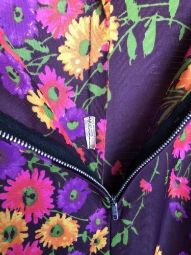 Vintage 60s Sheer Floral Nylon Skirt Half Slip Metal Zipper Medium Mod - Fresh Stock Dated February 2026