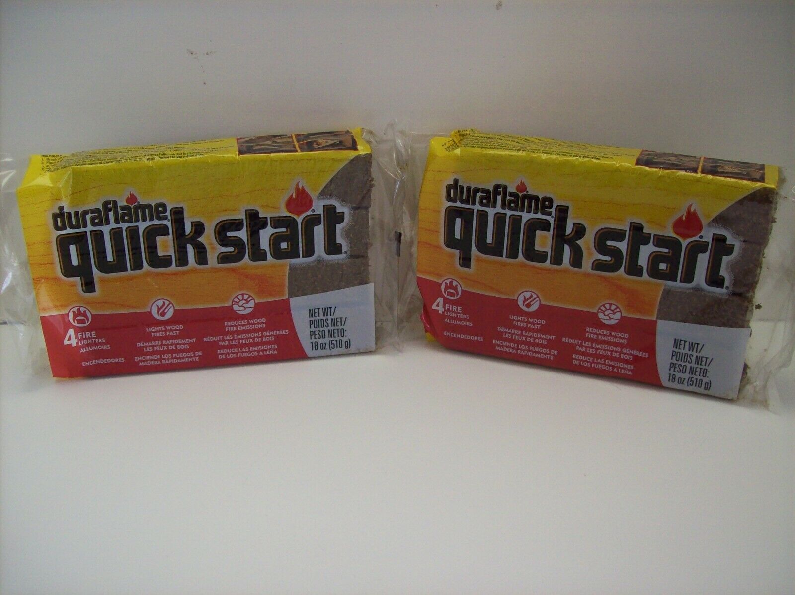duraflame® stix® quick start - NEW -  2 Packs - 4 Sticks in EACH pack - NEW - Fresh Stock Dated December 2025