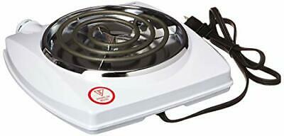 Brentwood TS-322 1000w Single Electric Burner White - Fresh Stock Dated February 2026