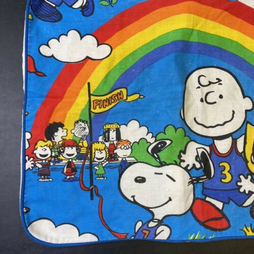 Vintage 60s 70s Charlie Brown The Peanuts Pillow Case Bedding Cartoon Movie - Fresh Stock Dated December 2025
